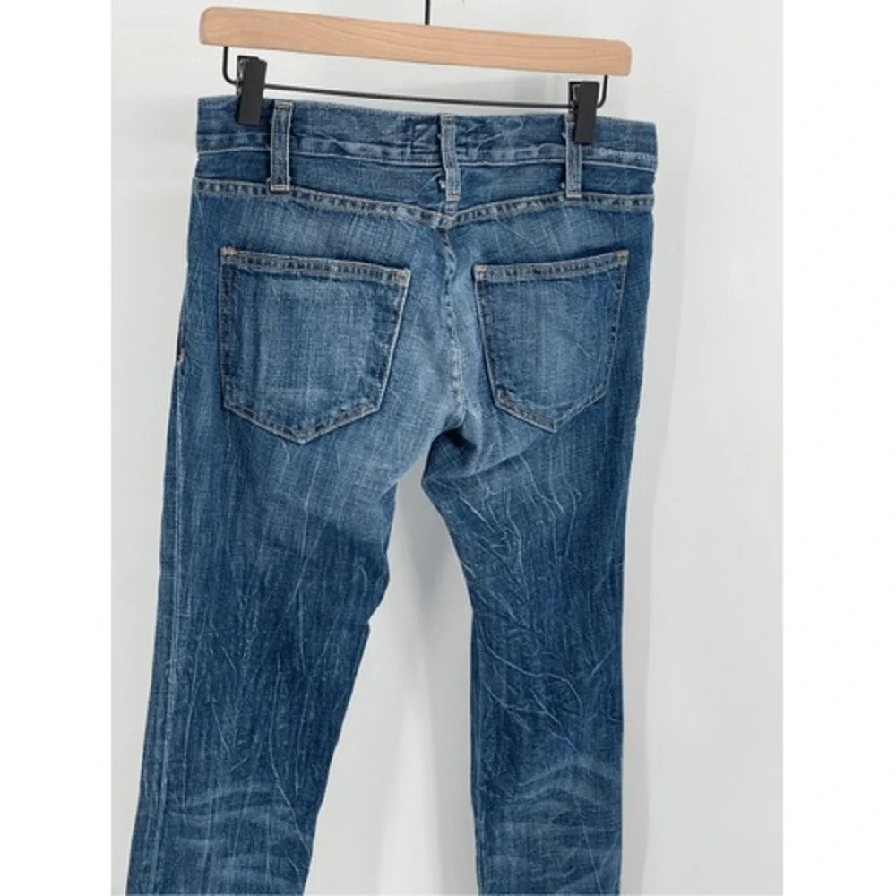Current Elliot Jeans Women's Size 25 Straight Leg‎ Blue Acid Wash Low Rise